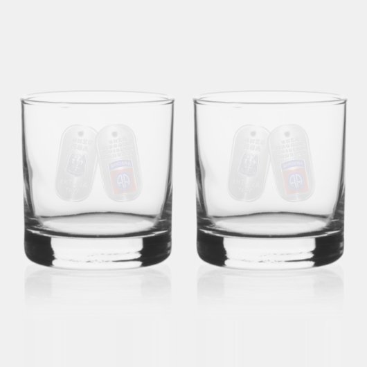 Afdeling Luchtvaart Whisky Glas (Achterkant)