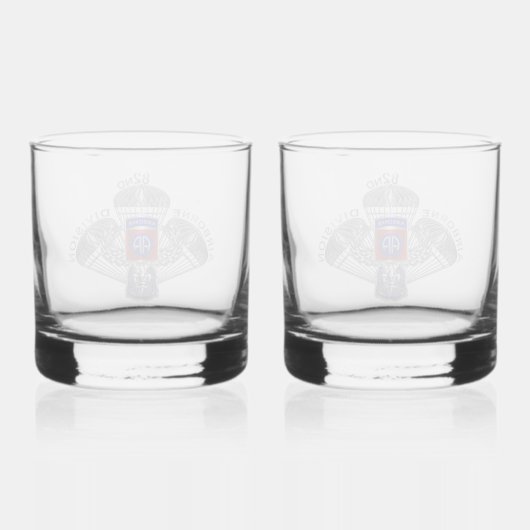Afdeling Luchtvaart Whisky Glas (Achterkant)