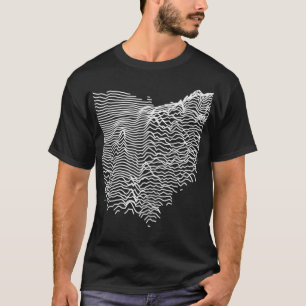 Afdeling Ohio Onbekende Hoogte Topografische Ma T-shirt