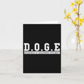Afdeling Overheids Efficiëntie D.o.g.e. Grappig Kaart (Gele Bloem)