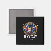 Afdeling Overheids Efficiëntie Doge Trump 47e Magneet (Voorkant / Achterkant)