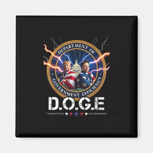 Afdeling Overheids Efficiëntie Doge Trump 47e Magneet (Voorkant)