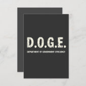 Afdeling Overheidsrendement Doge Hond   Bedankkaart (Voorkant / Achterkant)