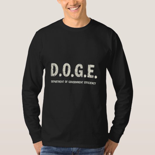 Afdeling Overheidsrendement Doge Hond   T-shirt (Voorkant)