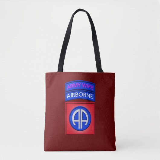 Afdeling "Paratrooper Wife" Tote Bag (Voorkant)