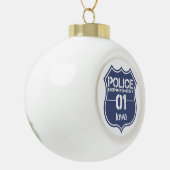 Afdeling politie van Iowa Shield 01 Keramische Bal Ornament (Links)