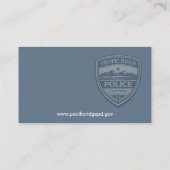 Afdeling Politie Visitekaartje (Achterkant)