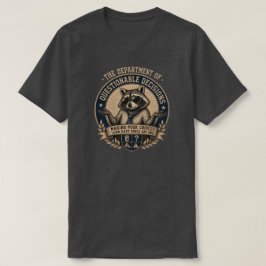 Afdeling Twijfelachtige Beslissingen Funny Wasbeer T-shirt