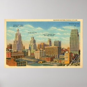 afdeling van het bedrijfsleven, Kansas City, MO Poster