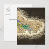 Afdeling van het Romeinse Rijk 395 AD Briefkaart (Voorkant / Achterkant)
