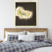 Afdeling van het Romeinse Rijk 395 AD Canvas Afdruk (Insitu (Slaapkamer))