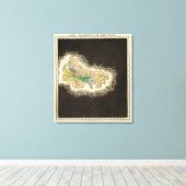 Afdeling van het Romeinse Rijk 395 AD Canvas Afdruk (Insitu (Houten vloer))