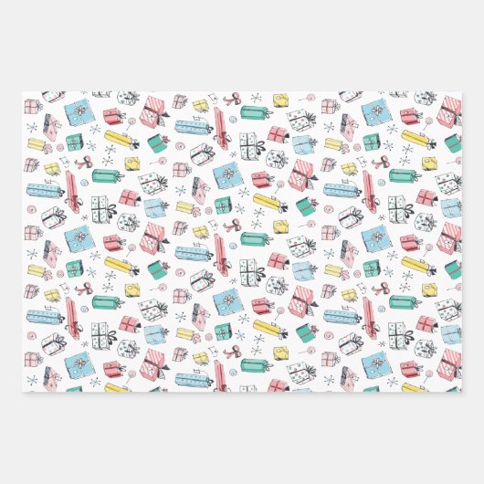  afdeling Winkelcadeaus Retro plakband kleur Inpakpapier Vel (Voorkant 3)