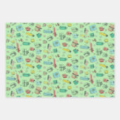  afdeling Winkelcadeaus Retro plakband kleur Inpakpapier Vel (Voorkant)