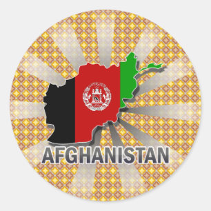 Afdelingskaart 2.0 voor Afghanistan Ronde Sticker