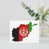 Afdelingskaart voor Afghanistan Briefkaart (Staand voorkant)
