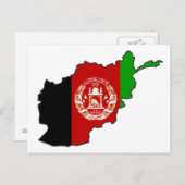 Afdelingskaart voor Afghanistan Briefkaart (Voorkant / Achterkant)