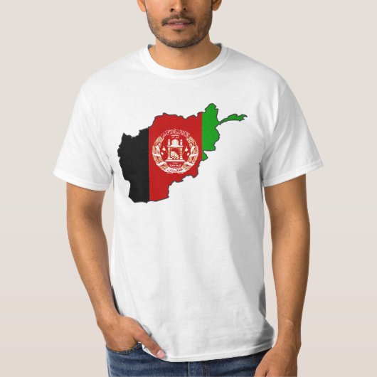 Afdelingskaart voor Afghanistan T-shirt (Voorkant)