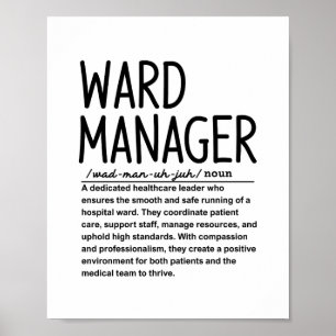 Afdelingsmanager Poster