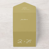 Afdichten en verzenden Inclusieve minimalistische All In One Uitnodiging (Buitenkant)