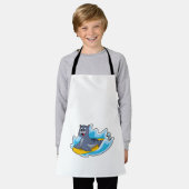 Afdichting als Surfer met Surfboard Schort (Gedragen)