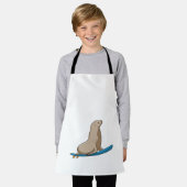 Afdichting als Surfer met Surfboard Schort (Gedragen)