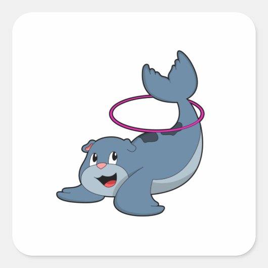 Afdichting bij fitness met fitnessbanden.PNG Vierkante Sticker (Voorkant)