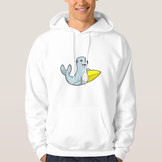 Afdichting bij surfen met surfbord hoodie (Voorkant)