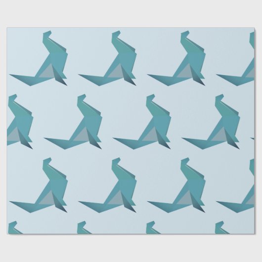 Afdichting Blauw cadeaupapier (Vlak)