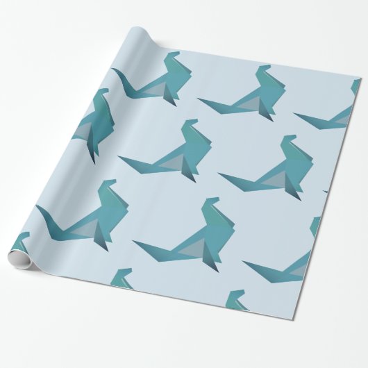 Afdichting Blauw cadeaupapier (Uitgerold)