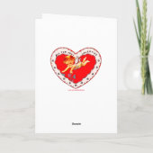 Afdichting met Ball  Valentijn Feestdagen Kaart (Achterkant)