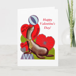 Afdichting met Ball Valentijn Feestdagen Kaart