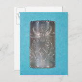 Afdichting van de cilindervormige Achaemenid Briefkaart (Voorkant / Achterkant)