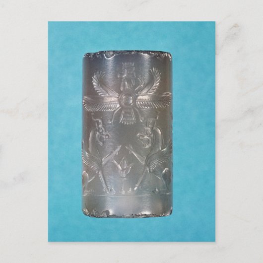 Afdichting van de cilindervormige Achaemenid Briefkaart (Voorkant)