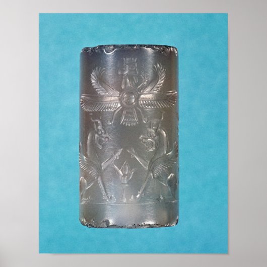 Afdichting van de cilindervormige Achaemenid Poster (Voorkant)