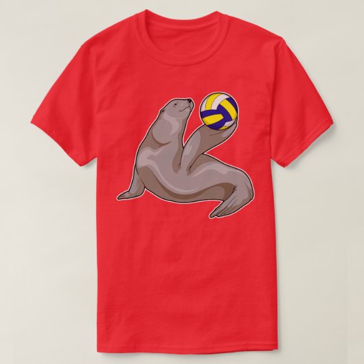 Afdichting Volleybal speler Volleybal 2 T-shirt (Design voorkant)