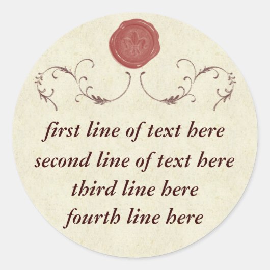  afdichting wax Sticker (Voorkant)