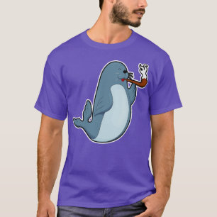 Afdichtingen bij roken met pijp t-shirt