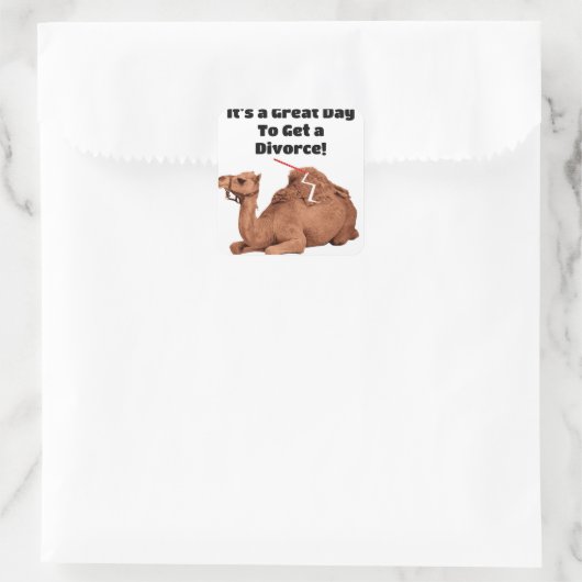 Afdichtingen van scheidingsenveloppen vierkante sticker (Tas)