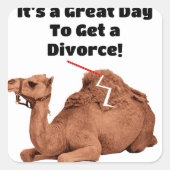 Afdichtingen van scheidingsenveloppen vierkante sticker (Voorkant)