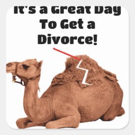 Afdichtingen van scheidingsenveloppen vierkante sticker