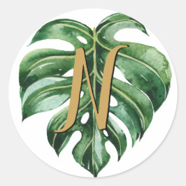 Afdichtingen van tropisch Initiaal Ronde Sticker