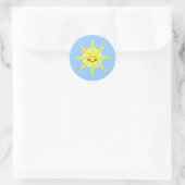 Afdichtingen van zonneschermen ronde sticker (Tas)