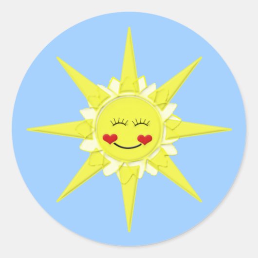 Afdichtingen van zonneschermen ronde sticker (Voorkant)