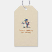 Afdichtingen voor afgestudeerden van de kleutersch cadeaulabel (Achterkant)