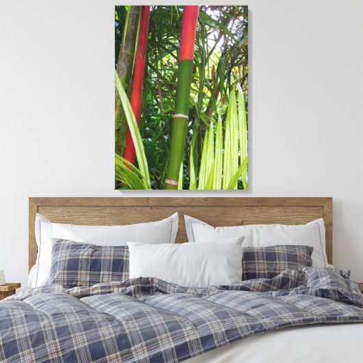 Afdichtingspalm Canvas Afdruk (Insitu (Slaapkamer))