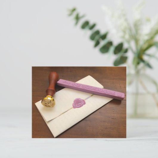 Afdichtingswas Briefkaart (Staand voorkant)