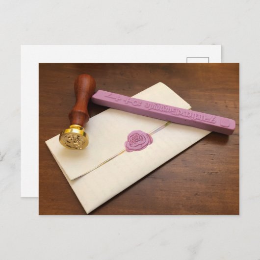 Afdichtingswas Briefkaart (Voorkant / Achterkant)