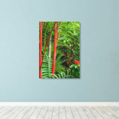 Afdichtingswashandpalmen Canvas Afdruk (Insitu (Houten vloer))