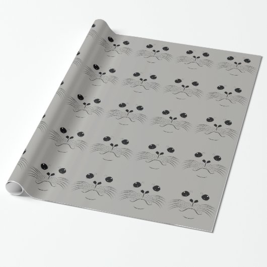Afdichtvlak silhouet cadeaupapier (Uitgerold)